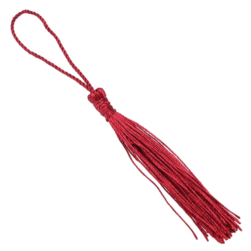 Bead Counter Decoration Polyester Tassels with Hanging Ring Silk Sewing Bang Trim Decorative for Key Deco Drop Shipping