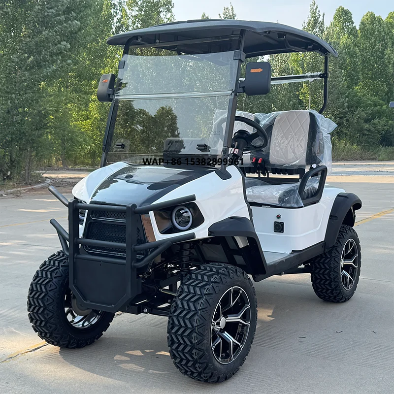 Club Golf Carts 4 Seater Golf Cart Car for Sale 72V Lithium Custom Comfortable 4 Seats Available