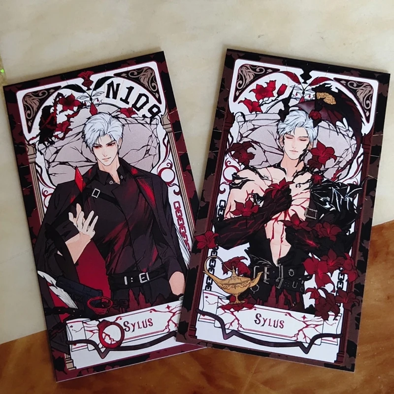 2Pcs/Pack 2025 Kawaii Game Love and Deepspace Merch Fans Collection Character Cards Sylus QinChe Valentine's Day Gift