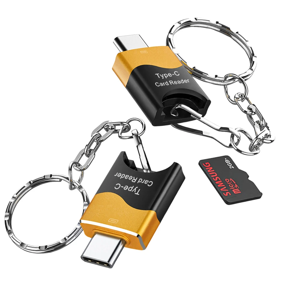 USB Type C Card Reader 480Mbps 2TB USB C TF Micro-SD OTG Adapter Card Reader Type-C Memory Cardreader For Samsung Xiaomi