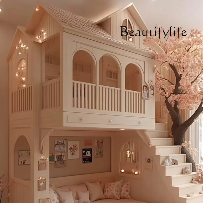 الأميرة الحديثة كاماس الرضع الأثاث المنزل الحرس القضبان سرير أطفال طابقين سلامة تصميم مخصص سرير الأطفال #1