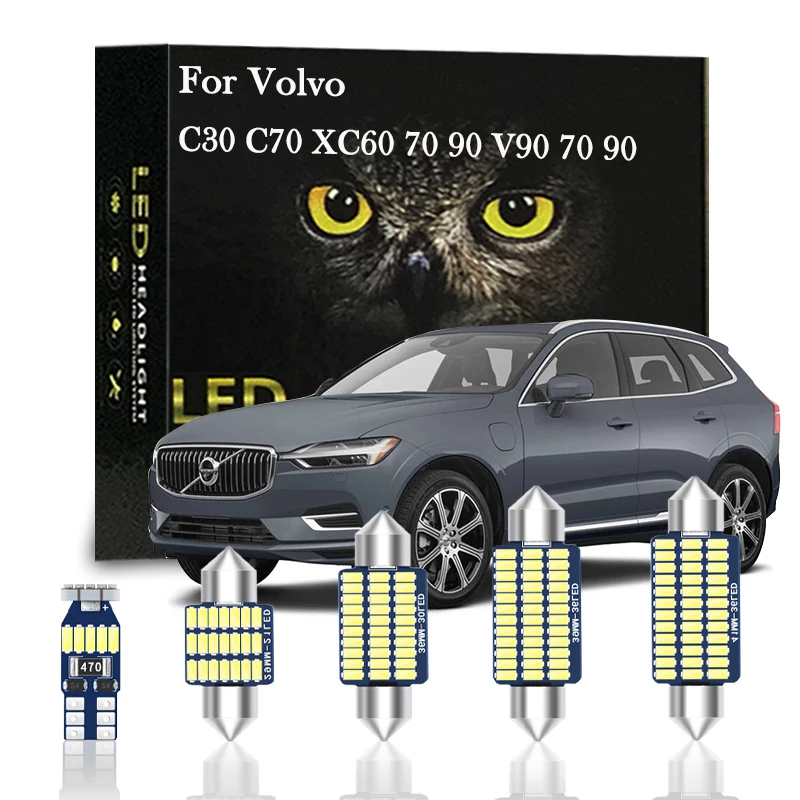 

LED Interior Light For Volvo V70 V50 V60 XC60 70 90 C30 C70 S40 S60 S70 S80 S90 Car Accessories Canbus No Error