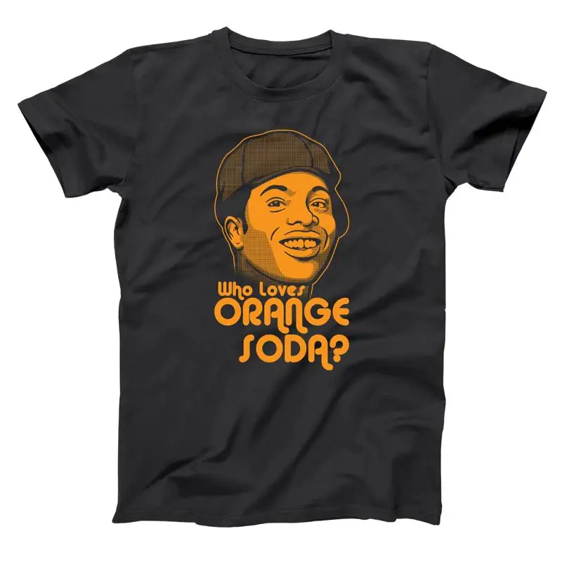 ¿Quién ama el refresco naranja divertido Kenan y Kel Humor negro camiseta básica para hombre