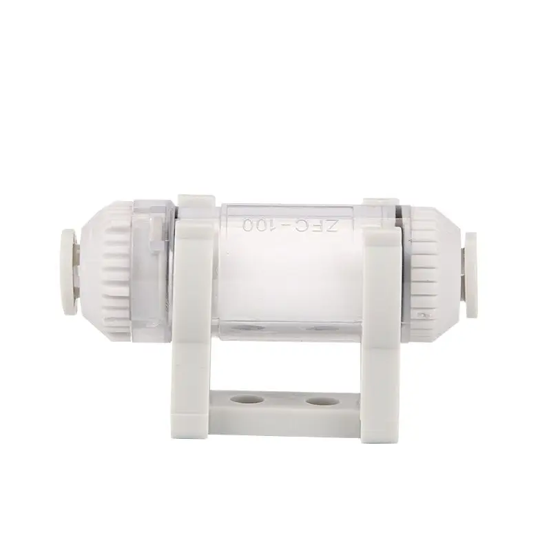 ZFC Pipeline Type Air Pneumatic Vacuum Ejector Filter AZFC200 100 -06B -08B In Line Removable Fiber Element For Air Suction Cup