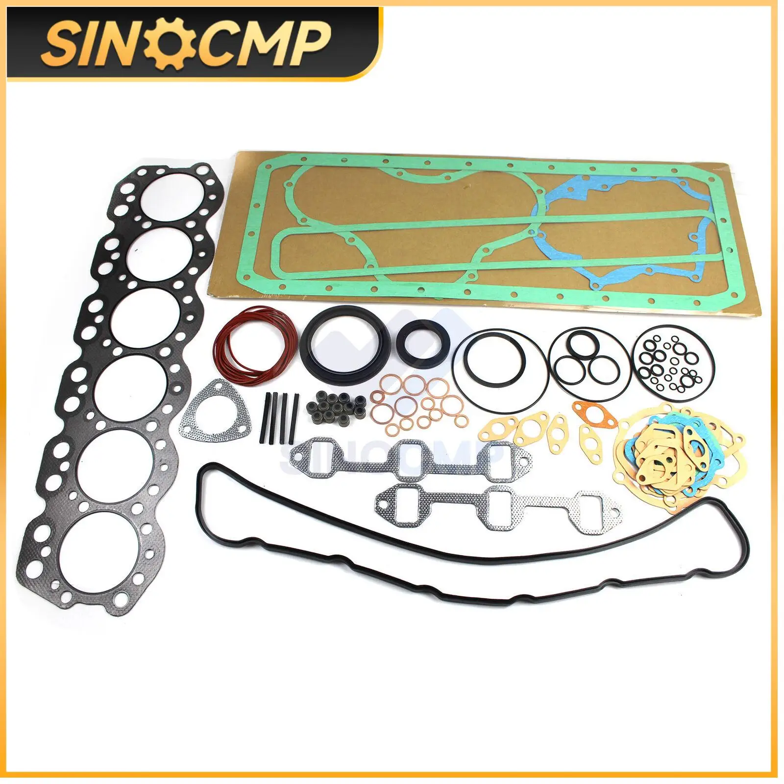 

1Set Mitsubishi 6DS7 Engine Overhaul Gasket Kit For Excavator Fuso Truck ME029190 ME029465 Professional Replacement Parts