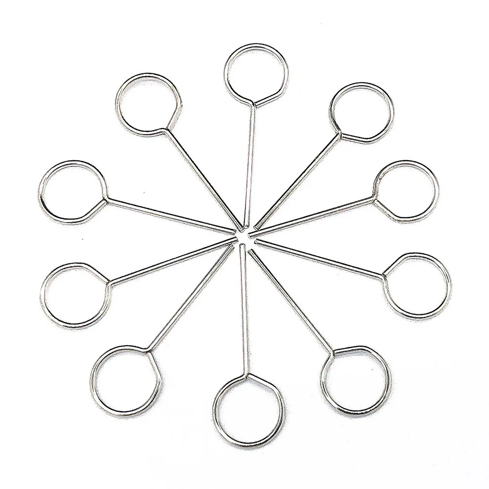 100Pcs Stainless Steel SIM Card Tray Ejector Pin Anti-Lost Portable SIM Card Removal Tool Universal Compact