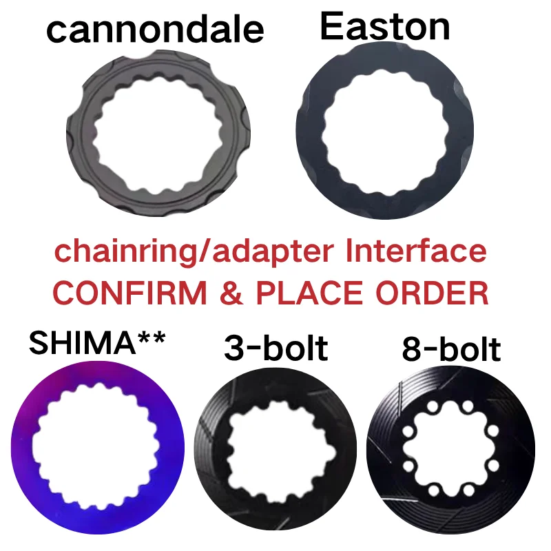 FOVNO Chainring Adapter for SR Spider to 104BCD 110BCD forShimano Direct Mount Converter M6100 M7100 M8100 M9100 12S MTB
