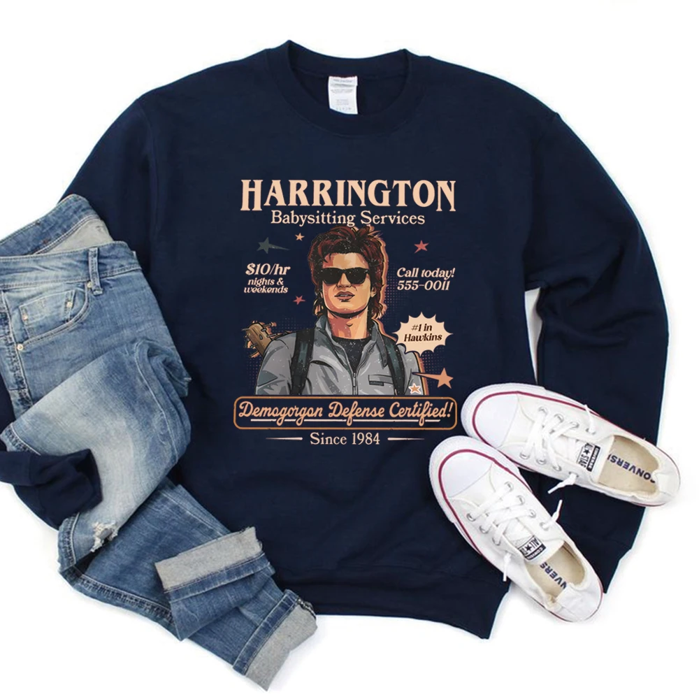Babá harrington moletom mãe do ano camisa retro st5 pulôver engraçado filme camisola unisex mangas compridas camisolas