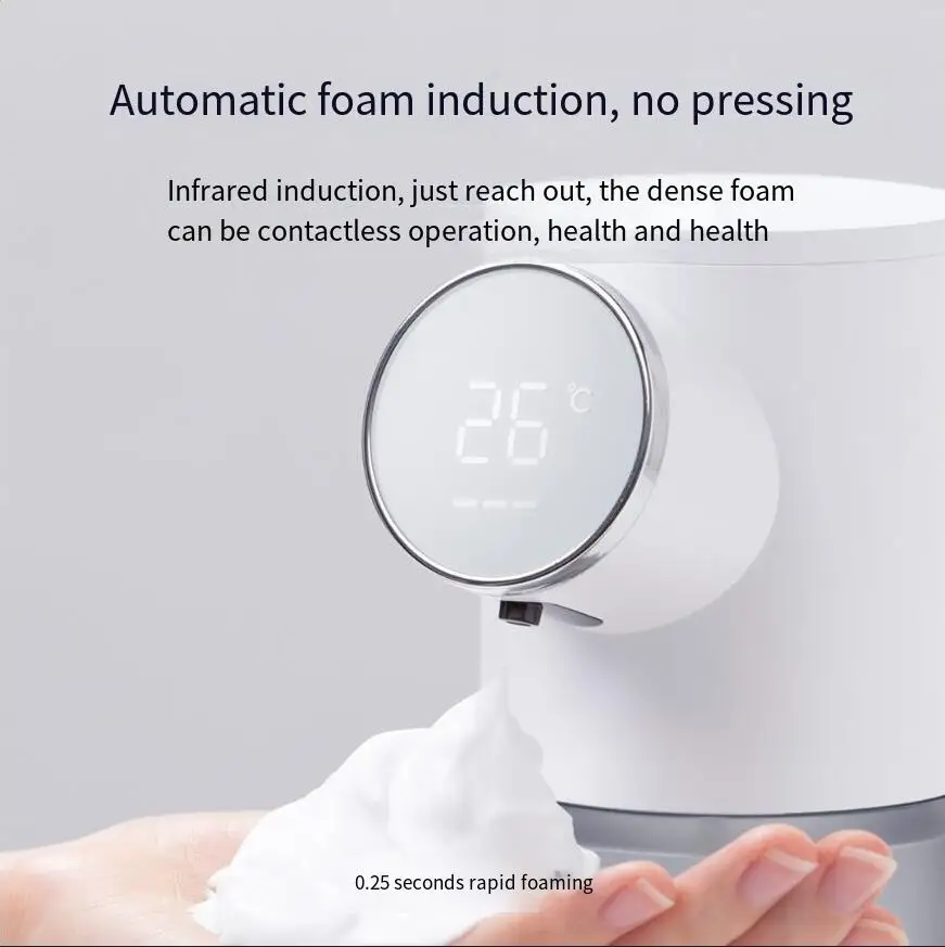 Kitchen Bathroom Automatic Smart Sensor Hand Sanitizer Dispenser Home Foam Hand Soap Soap Dispenser