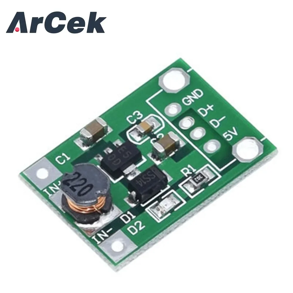 1 Stuks 600ma DC-DC Mini Step Up Power Module 1-5V Naar 5V Boost Converter Voor Arduino