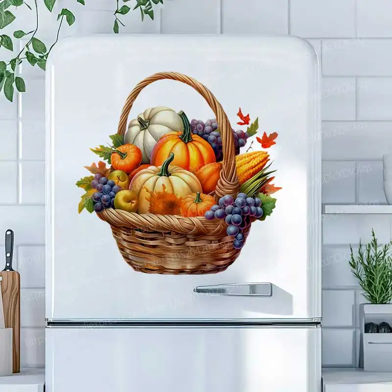 Fruit basket stickers restaurant kitchen canteen wall concealer decoration self-adhesive painting AA01