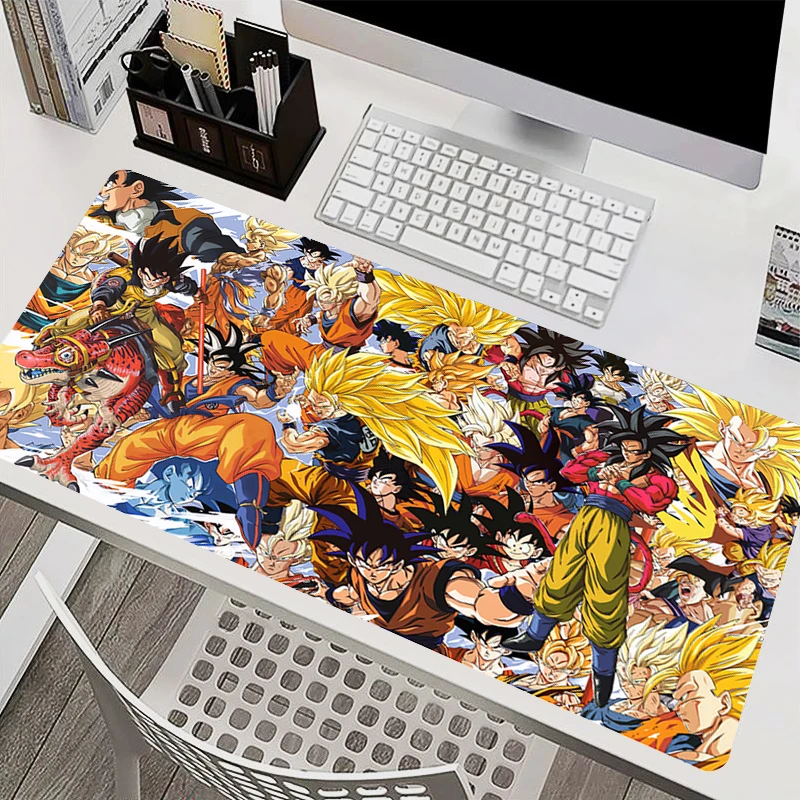 Tapis de souris accessoires PC tapis de clavier tapis de bureau tapis de souris antidérapant Anime caoutchouc Dragon Ball tablette tapis de jeu tapis étendu