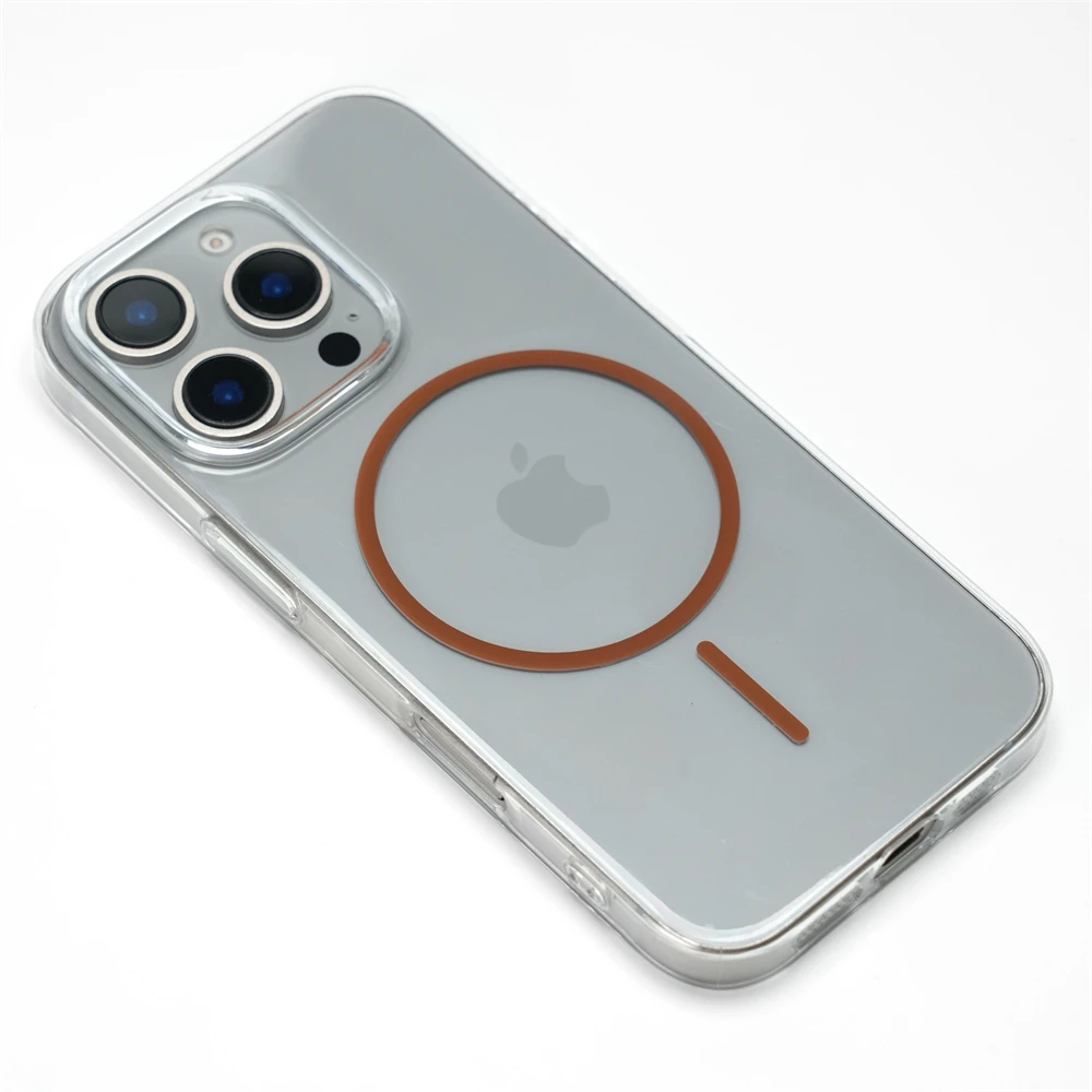 Ultradünne Transparente HD Einfache Hart-PC-Hülle für iPhone 18 17 16 15 Pro Max 14 13 12 mit Magsafe Magnetischer Drahtloser Ladeabdeckung – Detail 10