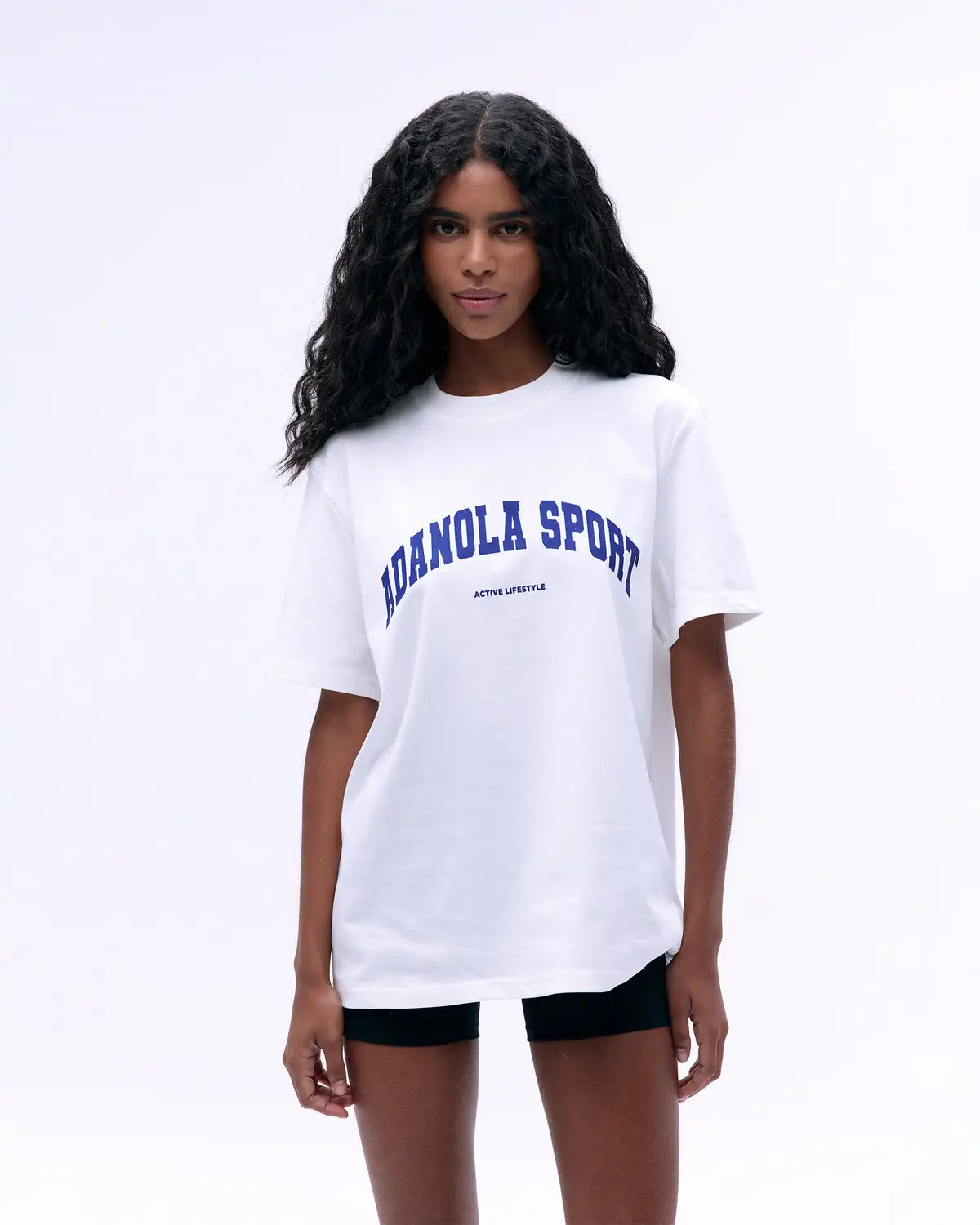 Camiseta deportiva informal de verano para hombre y mujer, Top con estampado de letras Adanola de marca a la moda, ropa de manga corta Y2k de gran tamaño para mujer