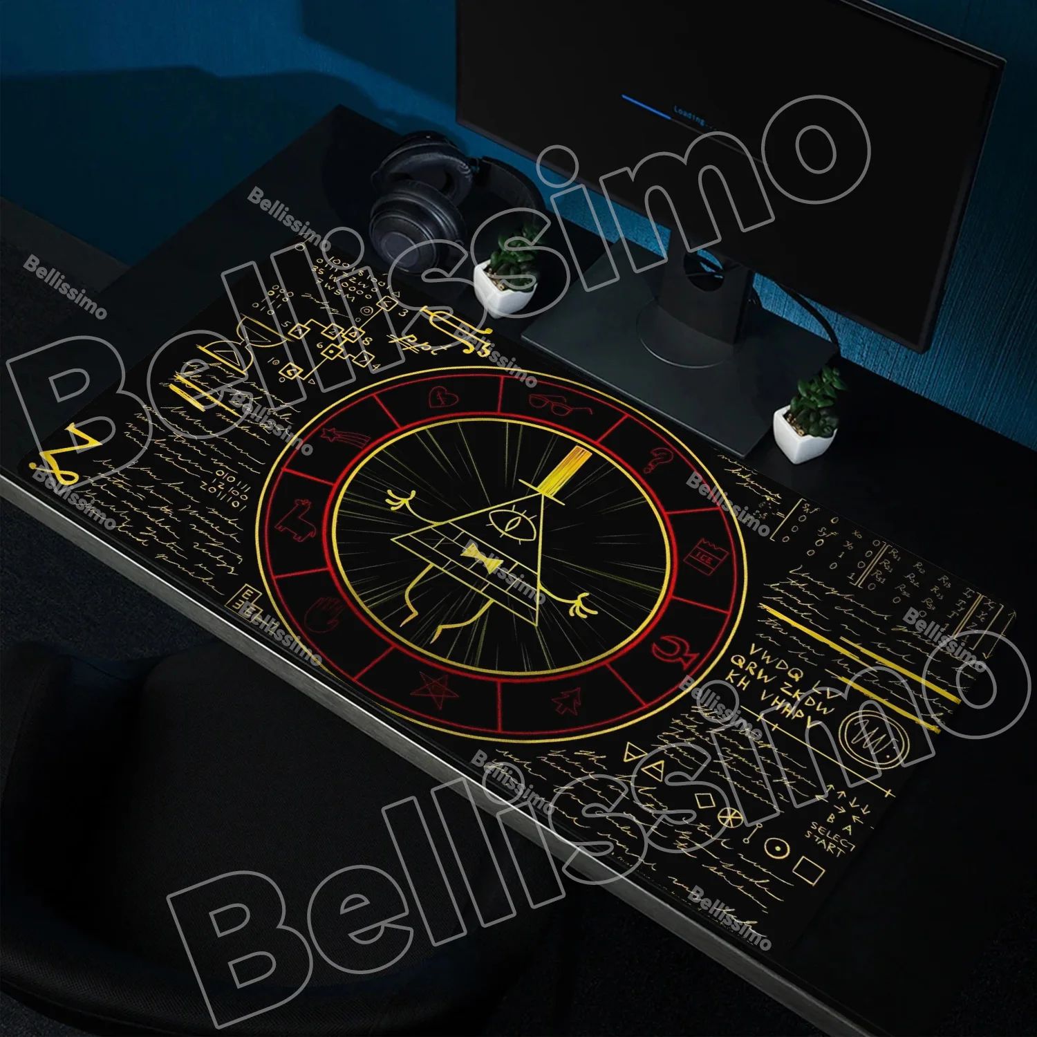

Desk Protector Rubber Mousepad Company Table Pad Carpet Desk Mat Bill Cipher Anime Mouse Pad Gravity Fall PC Accessory Mouse Pad