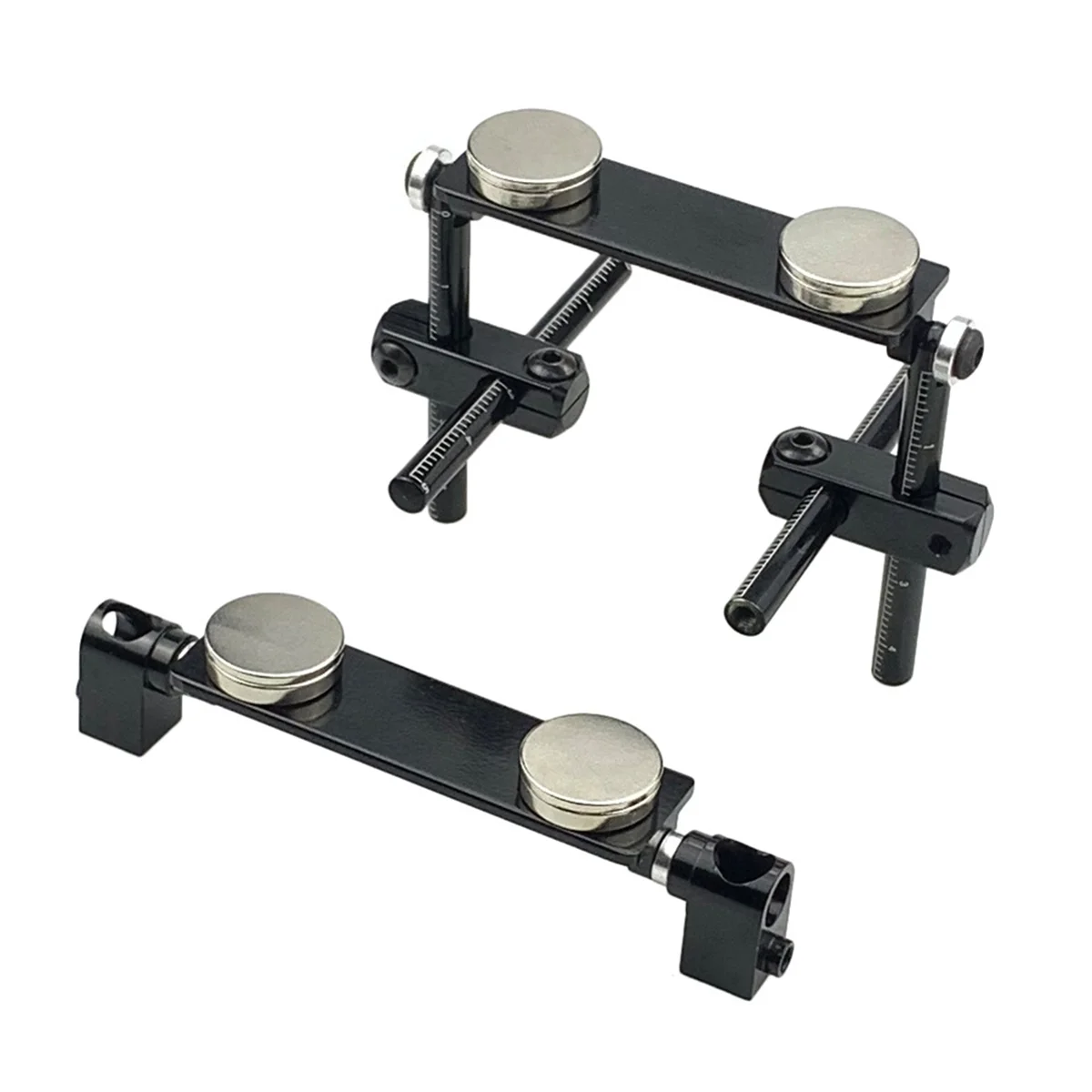Ímã plano para kit de montagem de corpo de carro RC para Tamiya TT01 TT02 HPI Sakura 1/10 RC Racing Car Touring Car Preto