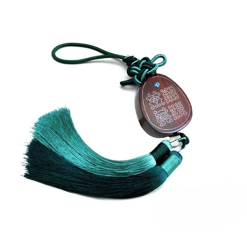 Chao Li Wan Zhen and Qian Li Bafang hand-carved lobular red sandalwood pendant