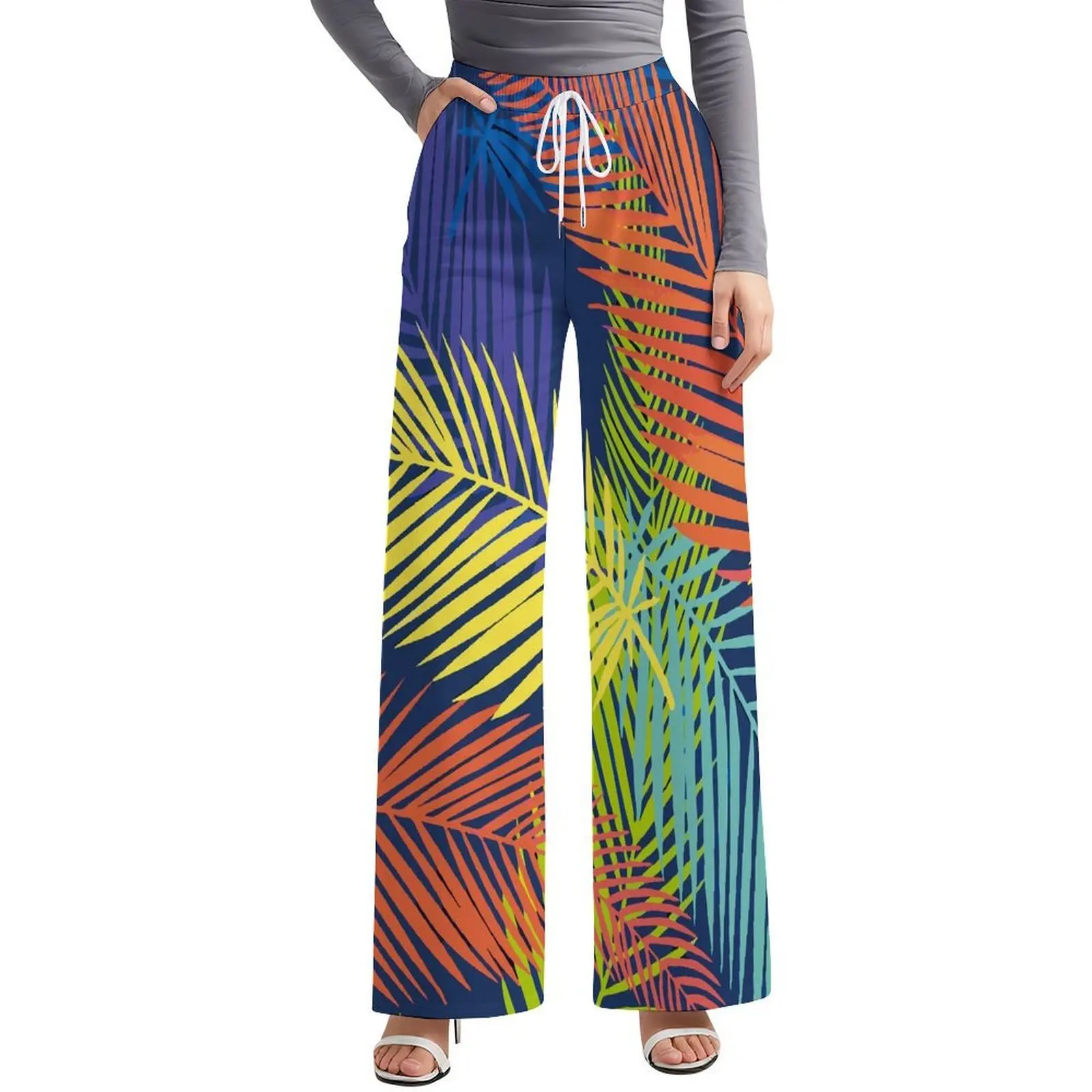 Calças largas femininas polinésias personalizadas da ilha do pacífico padrão tribal design calças compridas padrão 2025 novo estilo