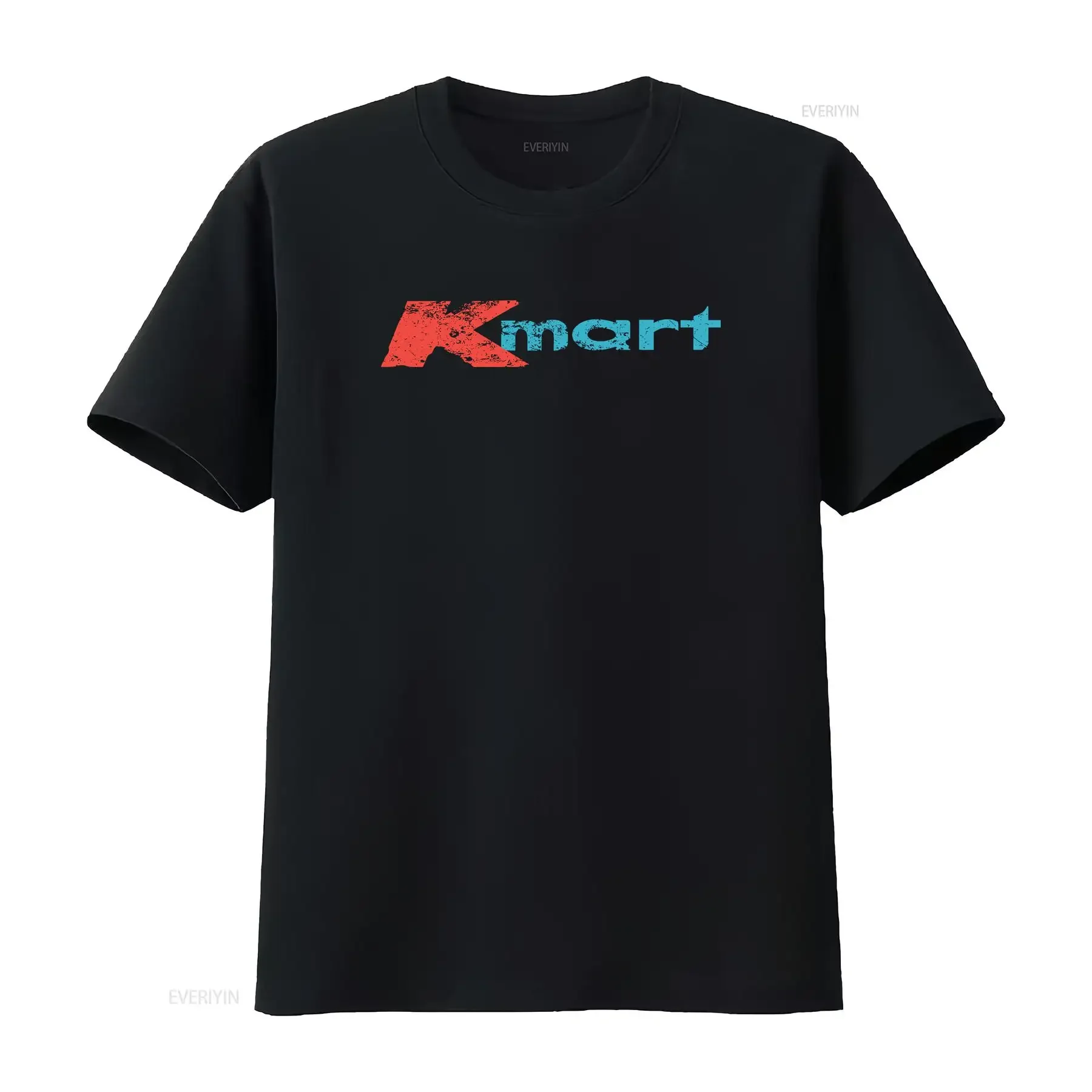 Camiseta Kmart Active con logotipo para hombre, divertida, talla S a 5XL, vintage, lavada, transpirable, suave, ligeramente elegante, cómoda, con gráfico