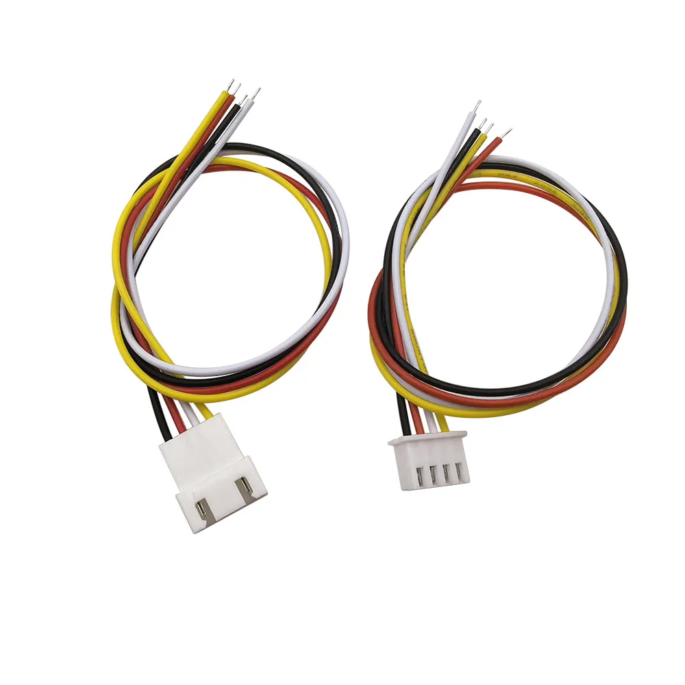 JST XH 2.54mm Pitch 4 Pin Male / Female Socket Connectors XH2.54 4 pin Connector Plug with 26AWG Wire Cable 20CM
