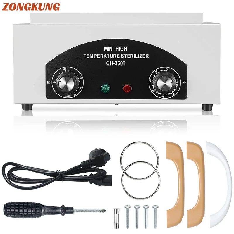 300w Metal Tools Sterilizer Nail Tools Dry Heat Sterilizer High Temperature Sterilization Suitable Suitable for All Metal Tools