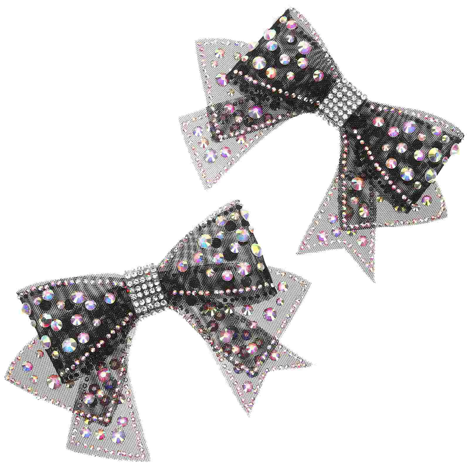 2Pcs Crystal Shoes Bow Decor Aesthetic Charm Wedding Accessories Rhinestone Shoe Flower Transform Appearance Women Girls