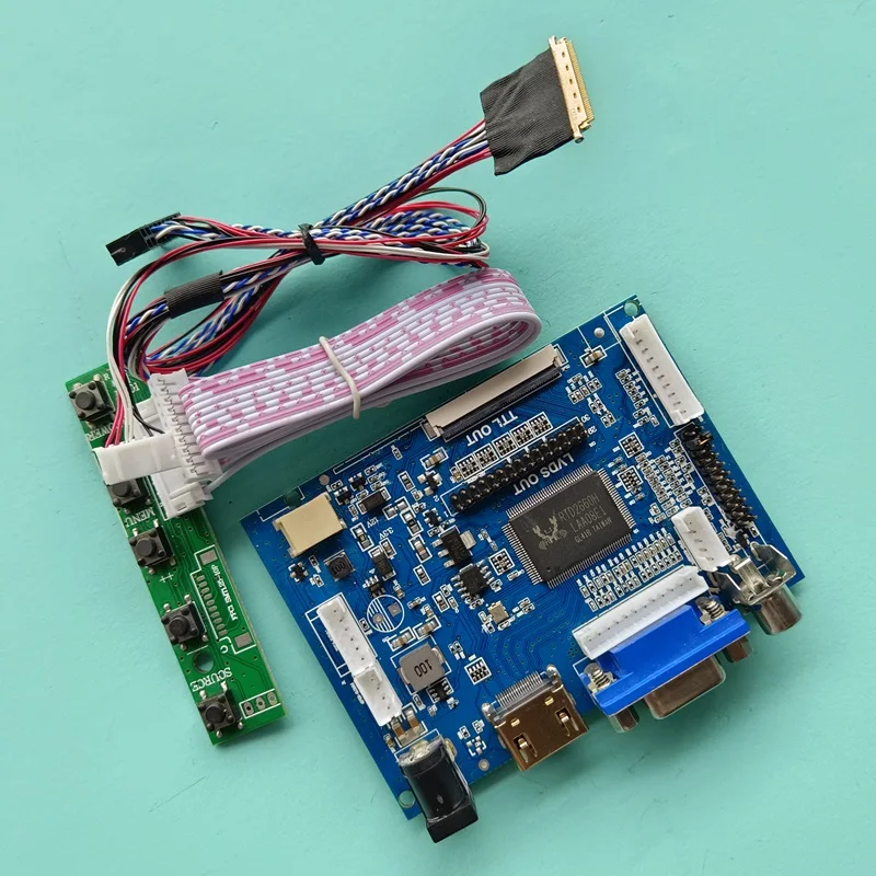 

For LTN140AT21-001/002/601/802 LVDS 40 Pin 1366x768 HDMI-Compatible 14" Laptop Matrix 2AV VGA Controller Driver Board DIY Kit