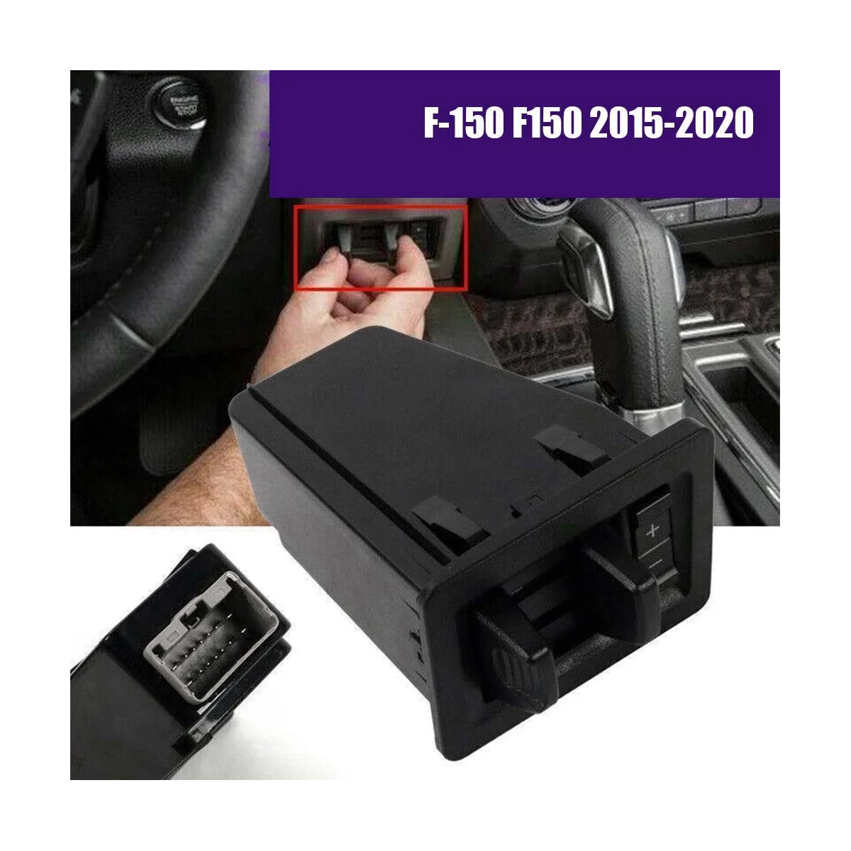 In-Dash Trailer Brake Controller Module Switch JL3Z-2C006-AA for Ford 2015-2020 F150 FL3Z-19H332-AA