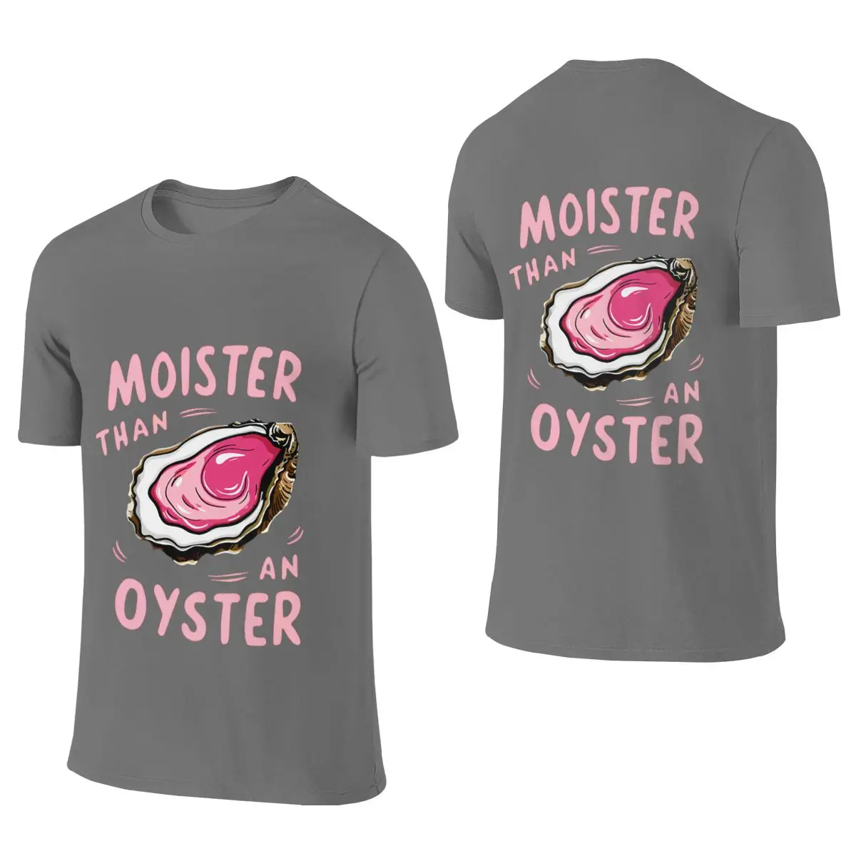 Moister Than An Oyster Unisex Reversible T-shirt Home Lazy Clean Surface Basic Tee