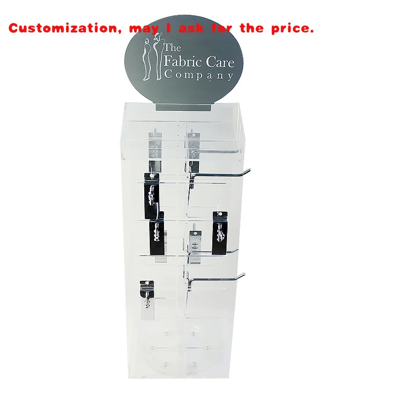 custom.Tinya Custom USB Charging Display Phone Stand Acrylic Cell Phone Accessories Display Rack With Hanging Hook
