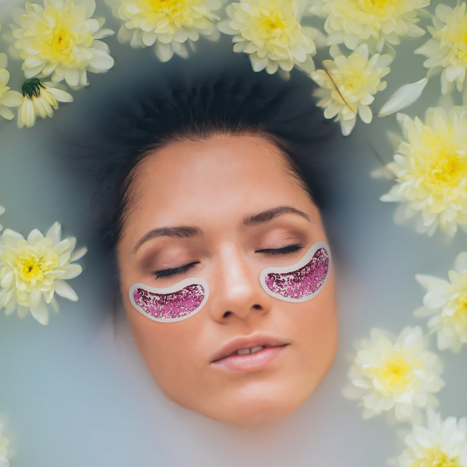 

6Pcs Eye Care Ice Pads Reusable U-Shaped for Cold Hot Therapy Soothing Tired Eyes Dark Circle Relief Cooling Eye