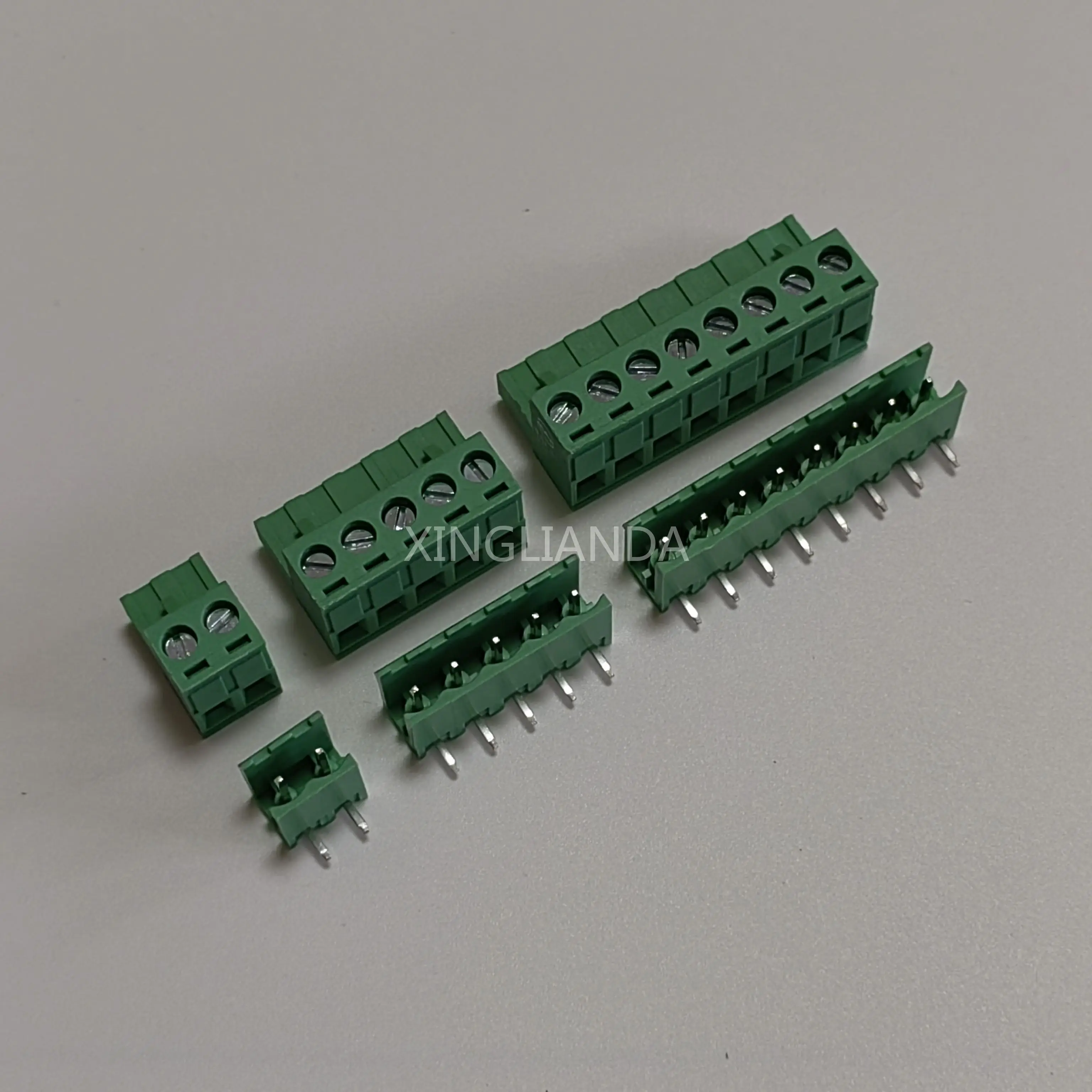 2EDG5.08 2/3/4/5/6/7/8/9/10/12Pin Curved Needle Terminal Plug Type 300V 15A 5.08mm Pitch Connector Pcb Screw Terminal