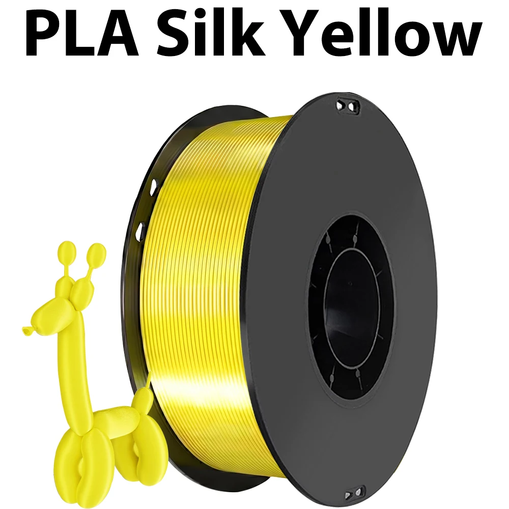 

250g 500g 1Kg 3D Printer Filament PLA Silk Yellow 1.75mm For 3D Printer Material pla yellow silk Filament wire Vacuum Packaging