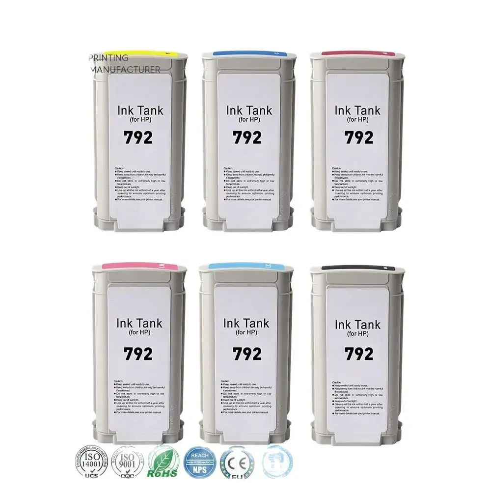 792 Premium Color Compatible Ink Cartridge for HP792 for HP Latex Designjet L26500 Printer