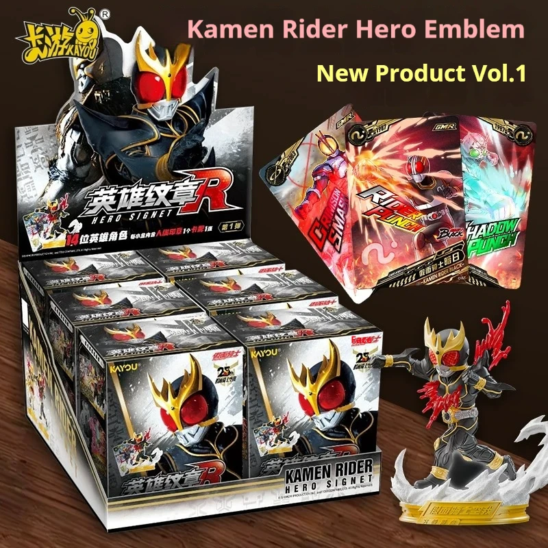 

Original KAYOU Kamen Rider Figure Hero Emblems Series Figure Seal Action Figure Toy Blind Box Anime Peripheral Holiday Gifts