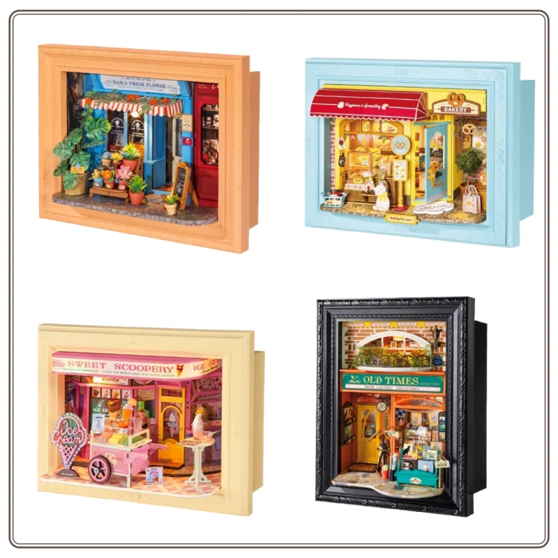 �y�Z�[�����z�V�����I���W�i�� Rolife �t�H�g�t���[�� DIY �n�E�X�t���[���X�g�[���[�~�j�`���A�V�[������g�����f���r���f�B���O�u���b�N�a�����M�t�g