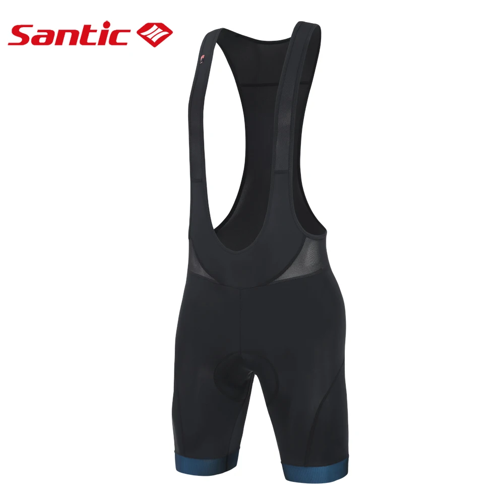 Santic Heren Zomer Fietsen Bib Shorts MTB Ademende Fietsbroek Road Fietsbroek Comfortabele hoogelastische Cyclus Bib Shorts