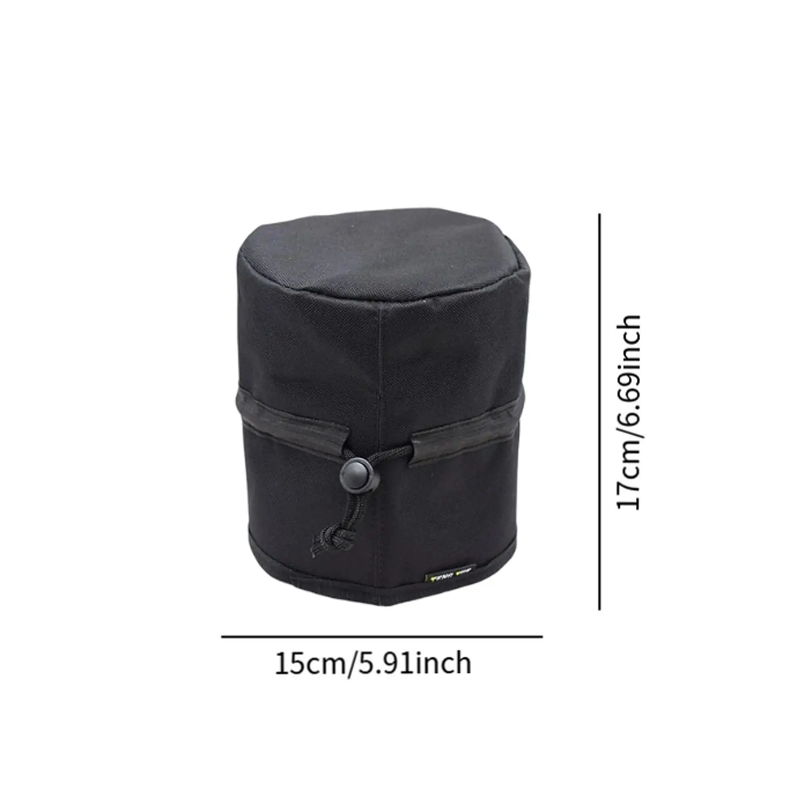Adjustable Drawstring Yacht Winch Cover Black Marine Accessory Waterproof for Boat Anchor Windlass