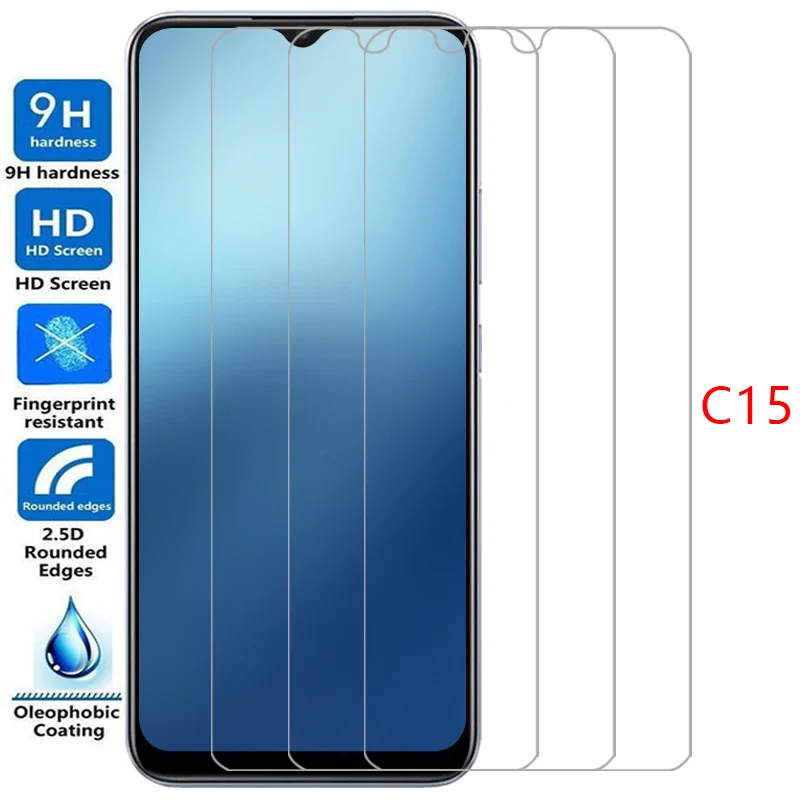 screen protector for realme c15 protective tempered glass on realmec15 c 15 15c phone film glas realmi real me reali relme reame