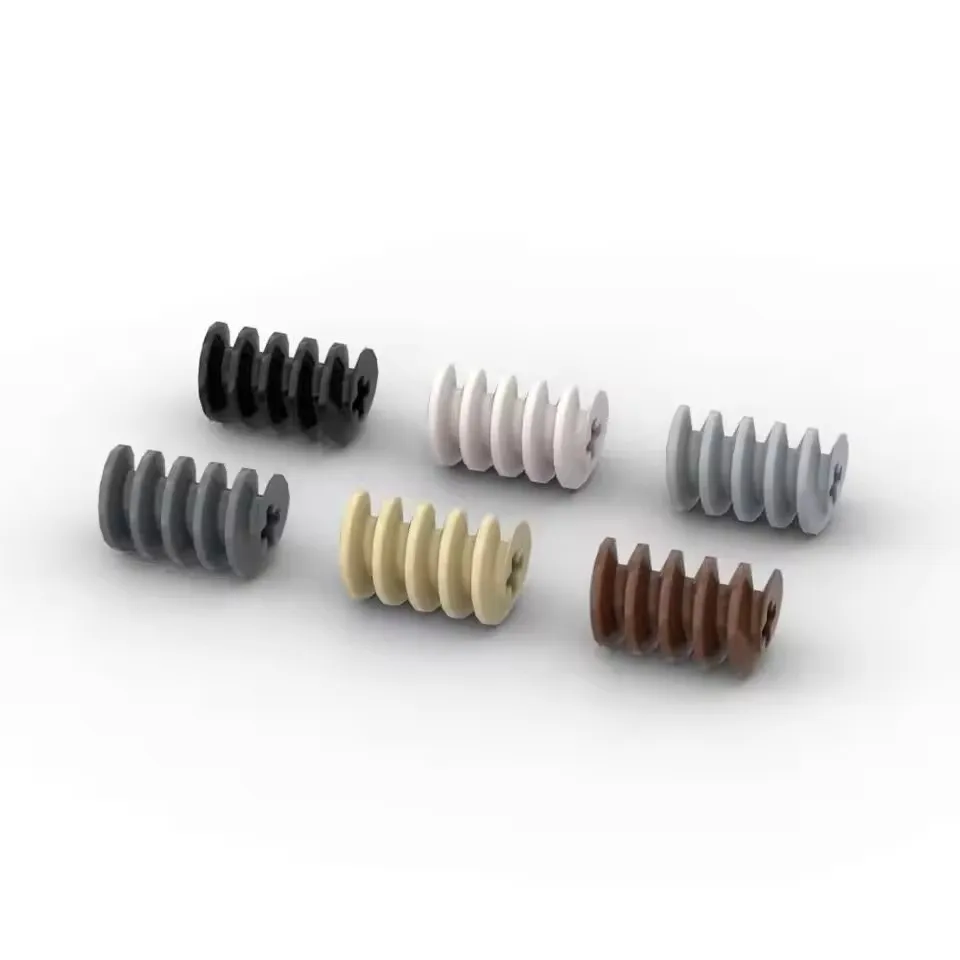 Gobricks GDS-1199 Technik, Zahnrad-Schneckenschraube, lang, Achse Typ II, Eröffnungsgeschenke, kompatibel mit 4716 32905, Kinder-DIY