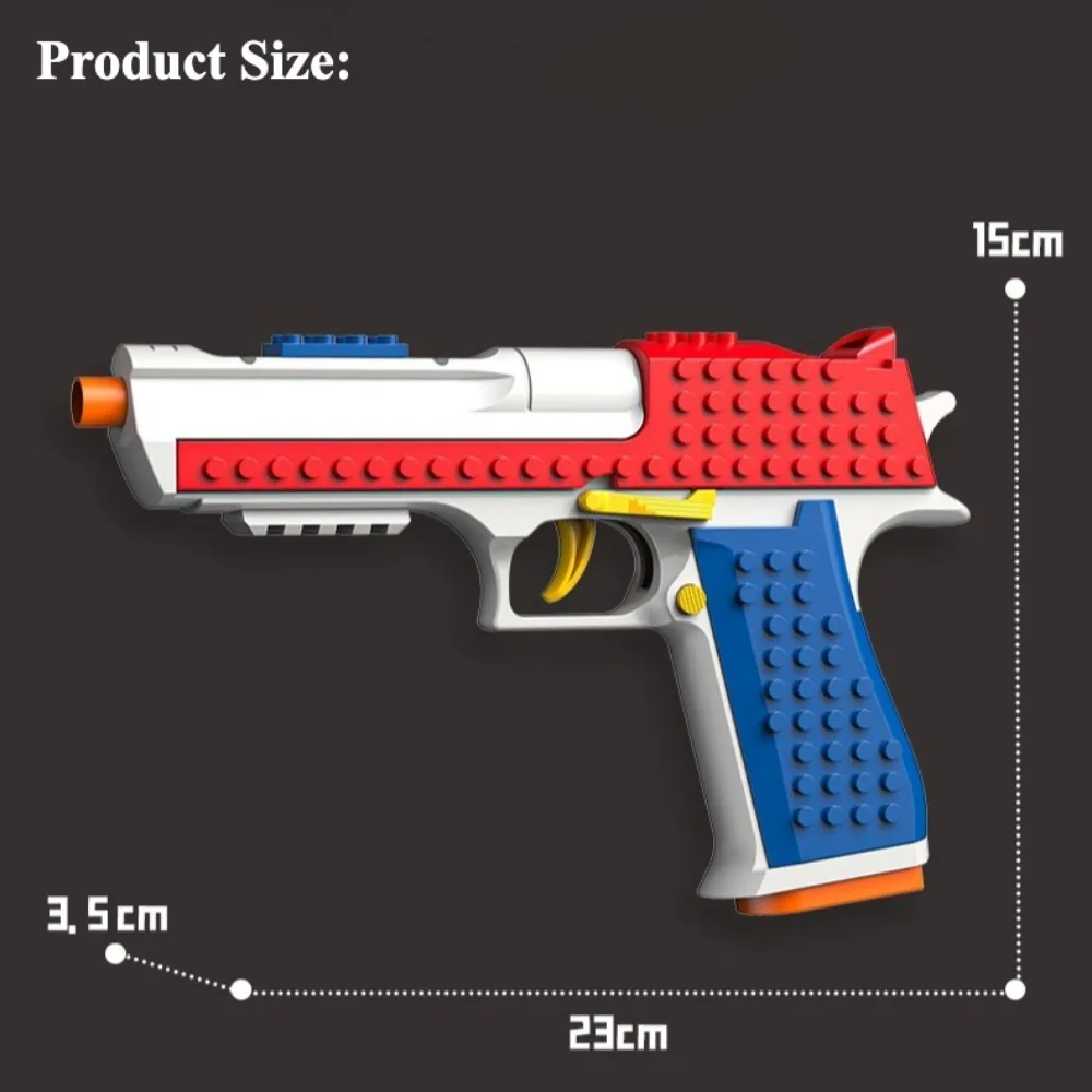 New Various Styles DIY Assemble Building Block Play Toy Shell Ejection Soft Bullet Creative Educational Toy Outdoor Play