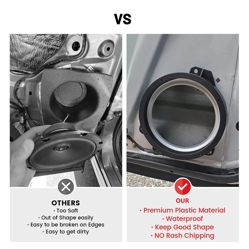 سماعة الباب الأمامي استبدال حلقة قوس فاصل ، محول مكبر الصوت لسوبارو فورستر Impreza Outback WRX STI ،"