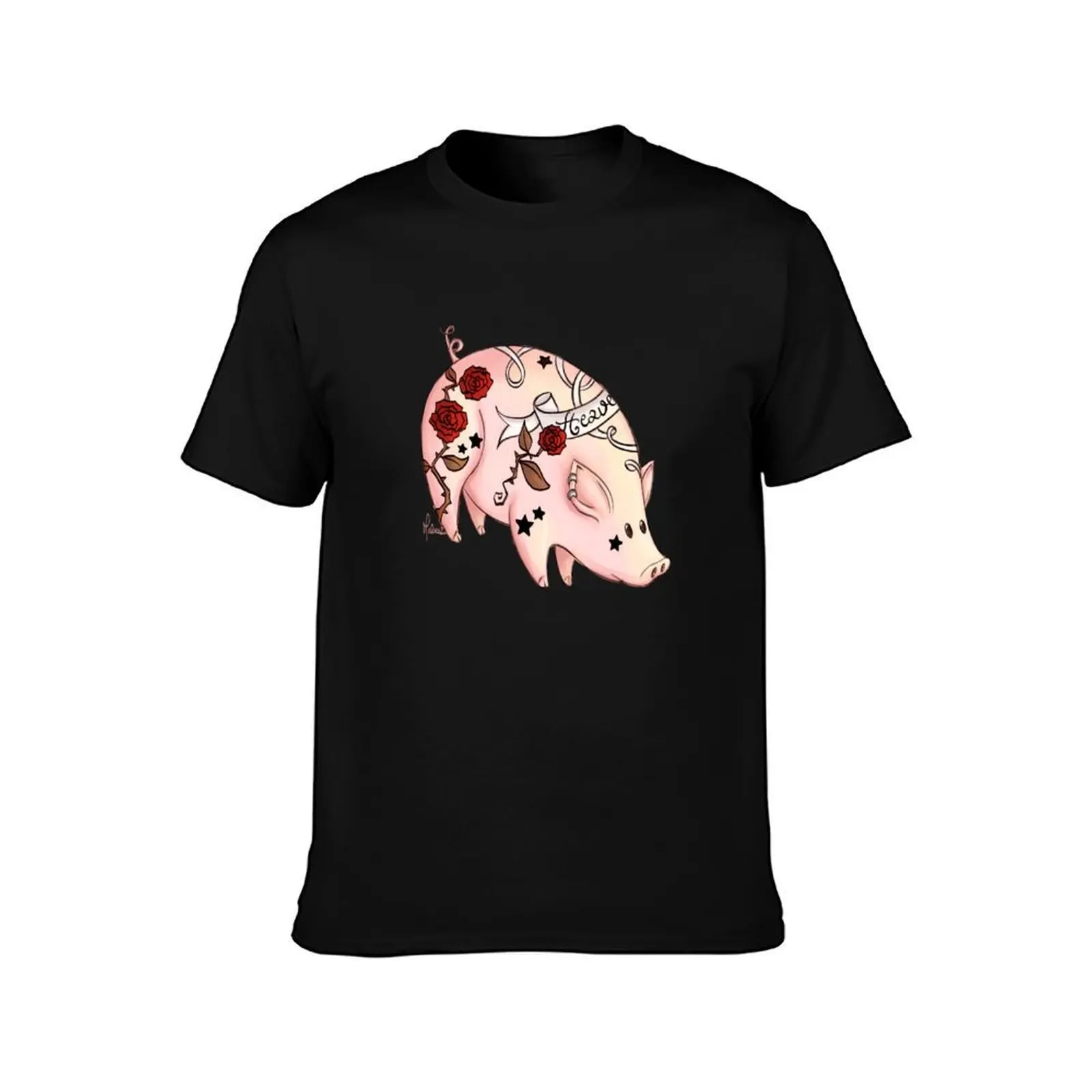 تي شيرت وشم خنزير تي شيرت للرجال جرافيك مضحك تي شيرت رجالي #2