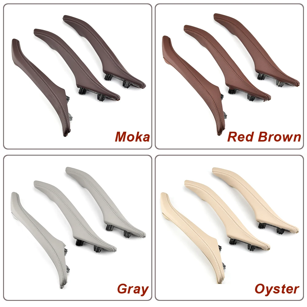 LHD RHD Interior Passenger Door Leather Pull Handle Assembly For BMW 5 Series F10 F11 F18 520 523 525 528 5352010-2017