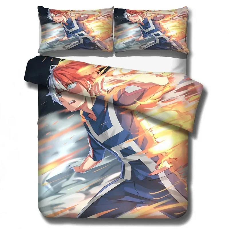 

My Hero Academia Bedding set Printed Duvet Cover Pillowcase Single Double Queen Super King Size Sets Linen (NO Sheet)