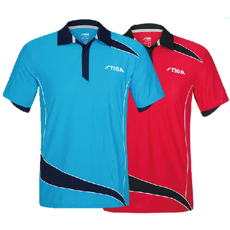 스티가 스포츠 칼라 티셔츠, 루즈하고 통기성이 좋으며, - Table Tennis Jersey Butterfly 리뷰 및 가격