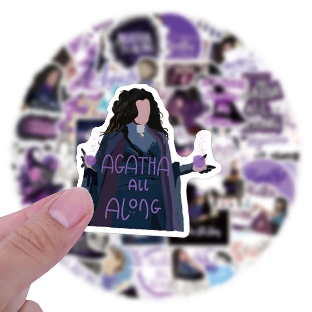 10/30/55pcs Cool TV Show Agatha All Along Cartoon Graffiti Stickers DIY Notebook Scrapbook Laptop Phone Car Kid Toy Gift Sticker