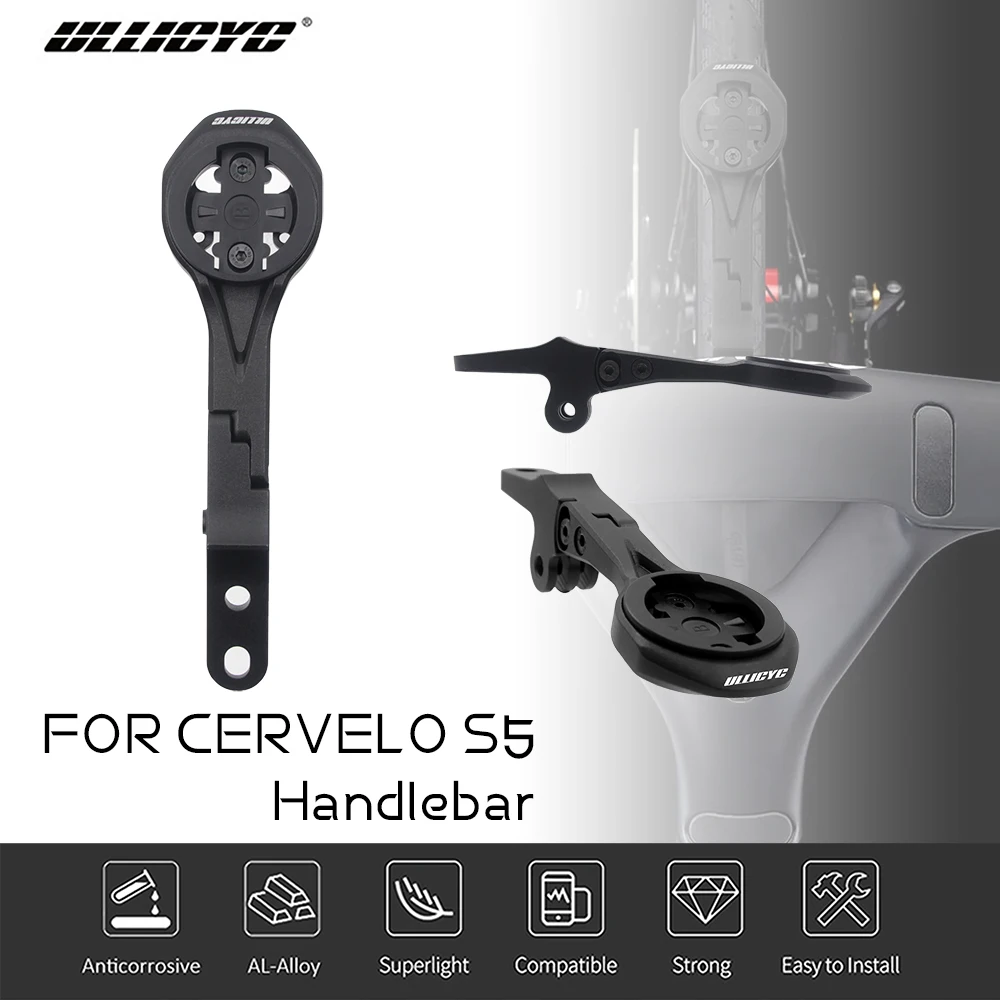 

Для Cervelo S5 Aerobar встроенный руль из алюминиевого сплава велосипедное крепление для компьютера, совместимое с Gopro/GPS/Garmin/Bryton/Wahoo