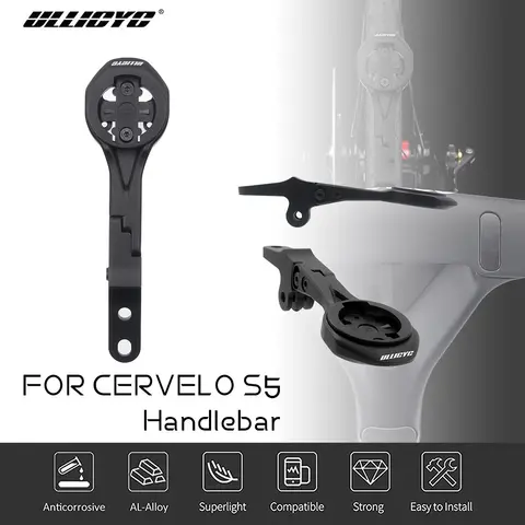 Cervelo S5 Aerobar 통합 핸들 바 Gopro/GPS/Garmin/Bryton/Wahoo와 호환되는 알루미늄 합금 자전거 컴퓨터 마운트