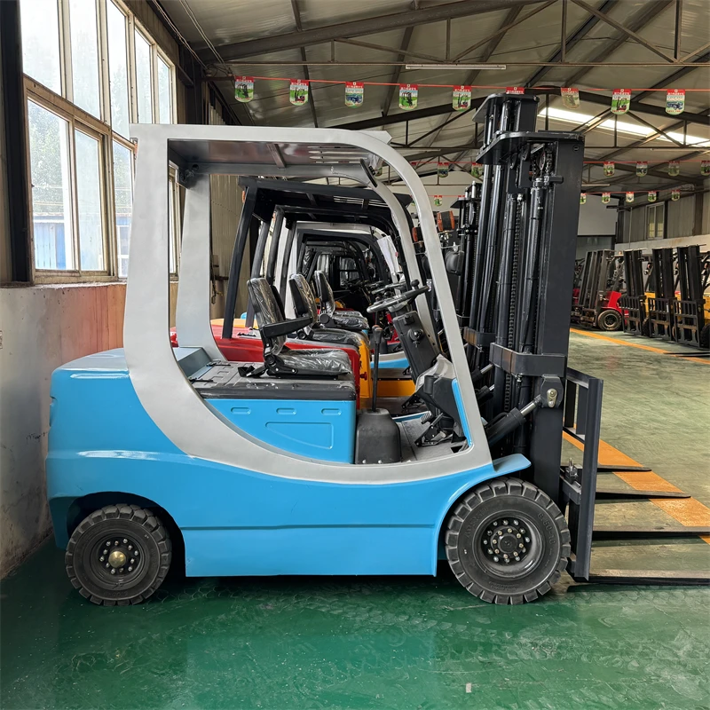 Great Value Electric Forklift 3 / 3.5/ 4 / 5 ton New Hebei Forklift 4x4 Farm Lithium Battery Off-road Forklift